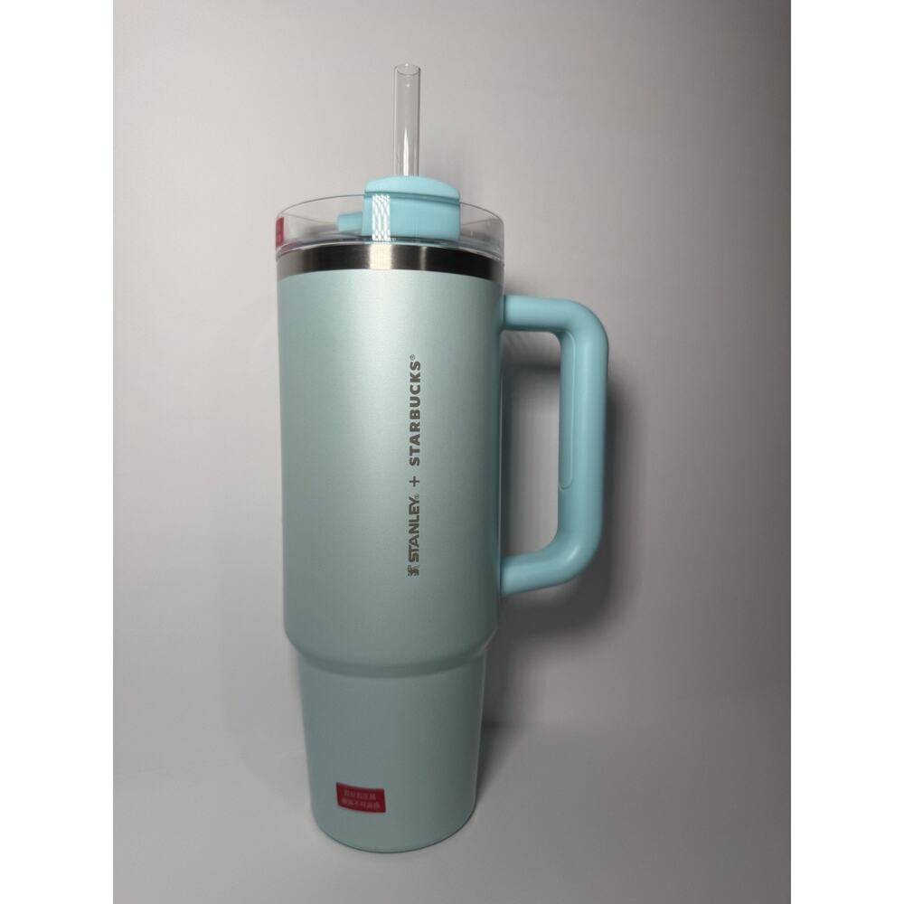 Stanley X Starbucks China Happy Summer Series BLUE 30oz Quencher Tumbler BNWT